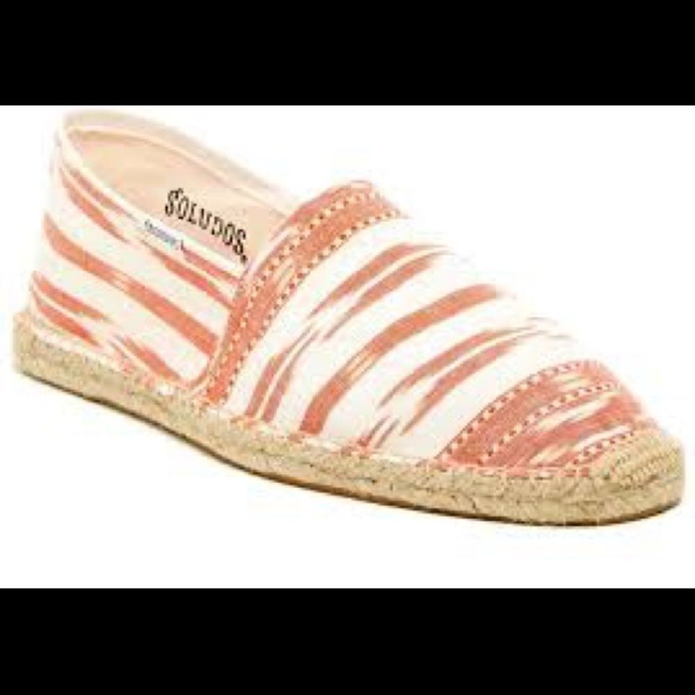 Soludos Res & White Ikat Espadrilles